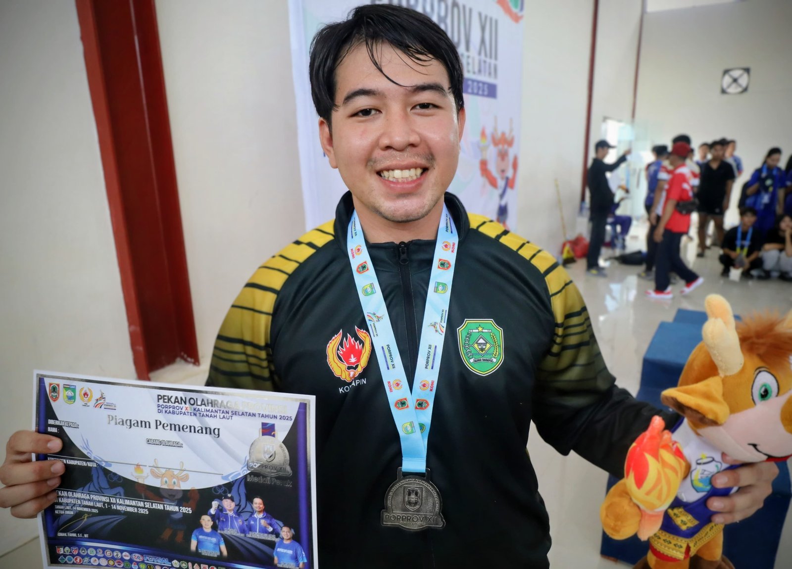 Sauki Atlet Tapin Sabet Perak Kelas Berat Combat Sambo Porprov XII Kalsel