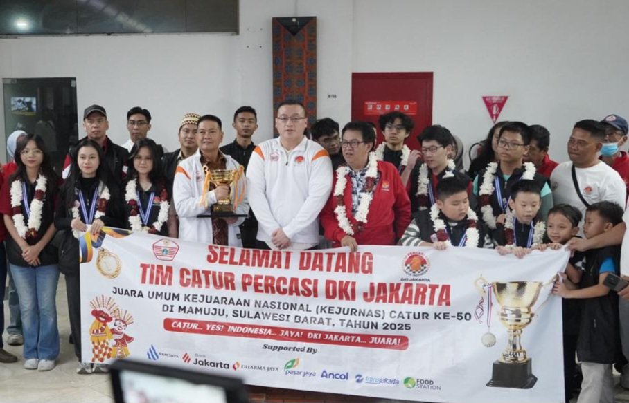 Jawab Tantangan Gubernur, Hardiyanto Kenneth Bawa DKI Jakarta Juara Umum Kejurnas Catur 2025