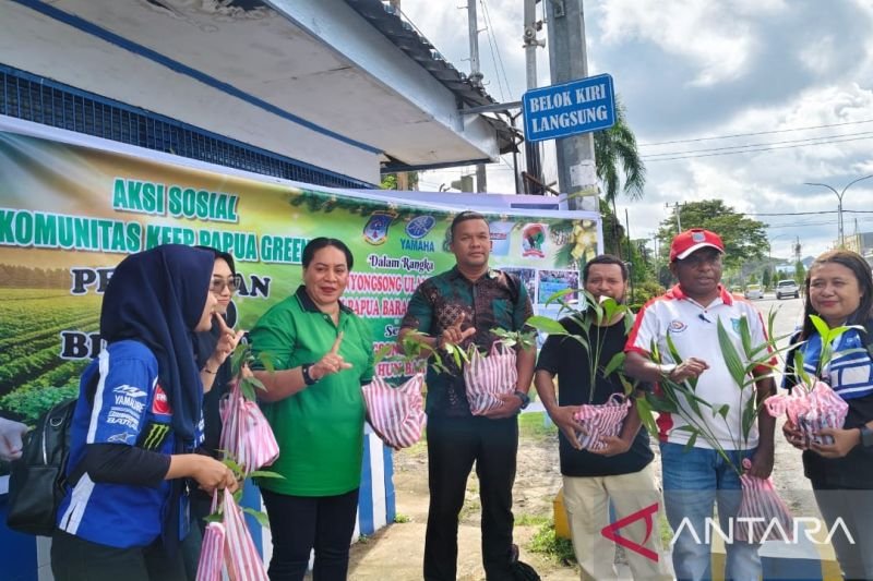 Komunitas Papua Green Bagi 1.000 Bibit Pohon Gratis ke Masyarakat