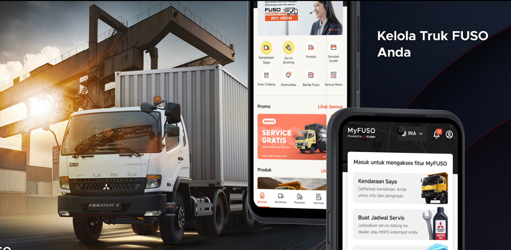 Mitsubishi Fuso Segarkan Aplikasi MyFUSO, Lebih Lengkap dengan 7 Fitur Baru