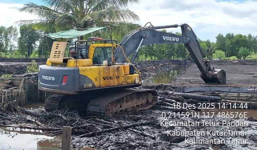 OTT Tambang Ilegal di Taman Nasional Kutai, Tujuh Ekskavator Disita