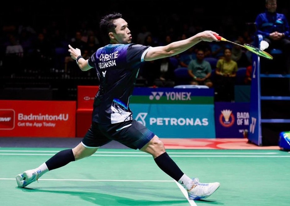 Jonatan Christie Tampil Tenang, Wakil Tuan Rumah Disingkirkan di Malaysia Open 2026