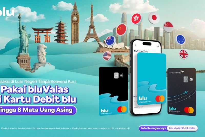 Permudah Transaksi LN, Blu Integrasikan Kartu Debit dengan Fitur Valas