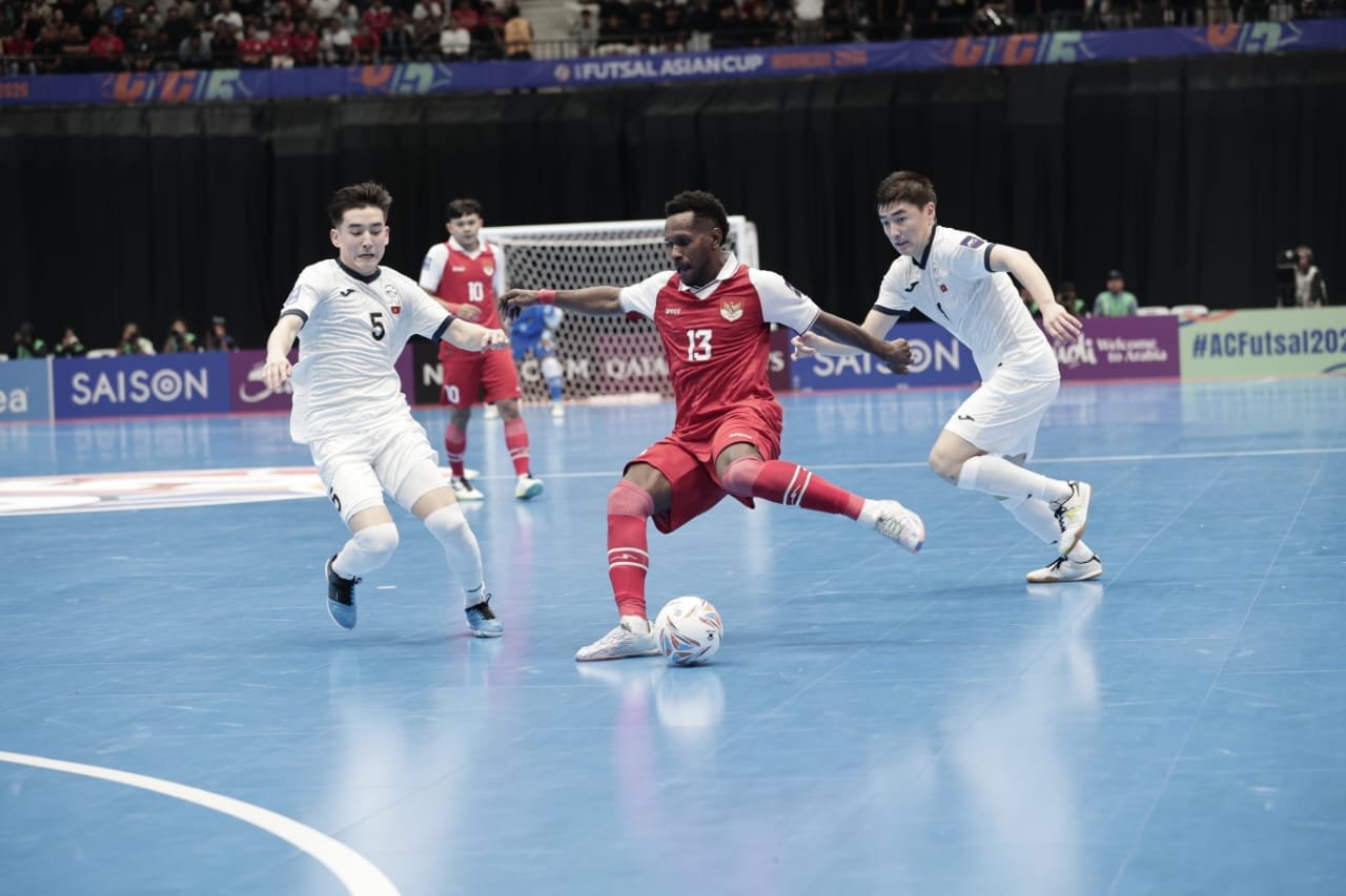 Tekuk Kirgizstan 5-3, Indonesia Amankan Tiket Perempat Final AFC Futsal Asian Cup 2026