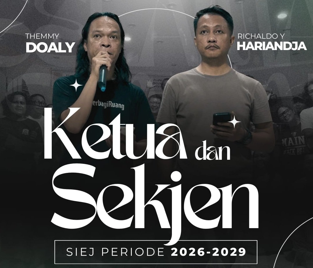 RUA SIEJ 2026: Themmy Doaly Terpilih sebagai Ketua, Richaldo Hariandja Sekjen