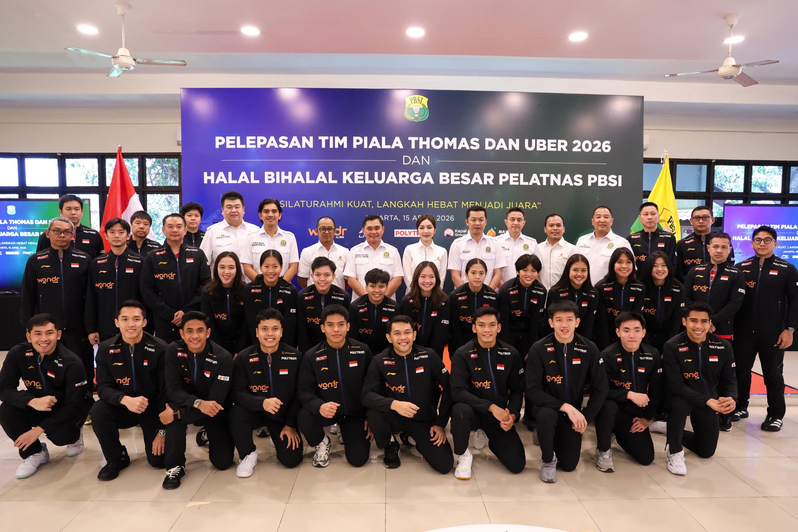 PBSI Resmi Lepas Tim Thomas & Uber 2026, Indonesia Siap Berjuang di Denmark