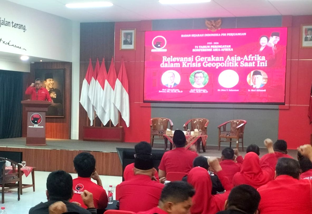 Peringati Konferensi Asia Afrika ke-71, PDIP Tegaskan Semangat Bandung dan Sikap Bela Palestina