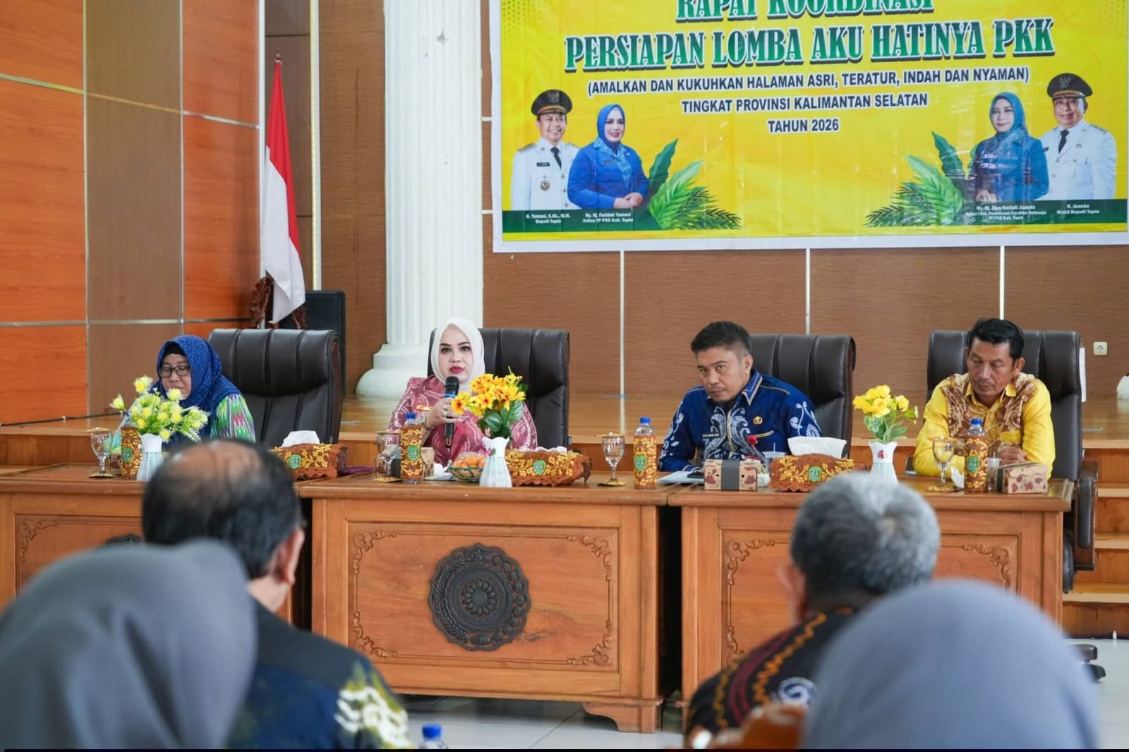 TP PKK Tapin Matangkan Persiapan Lomba Aku Hatinya PKK, Hj Faridah Tekankan Sinergi Semua Pihak