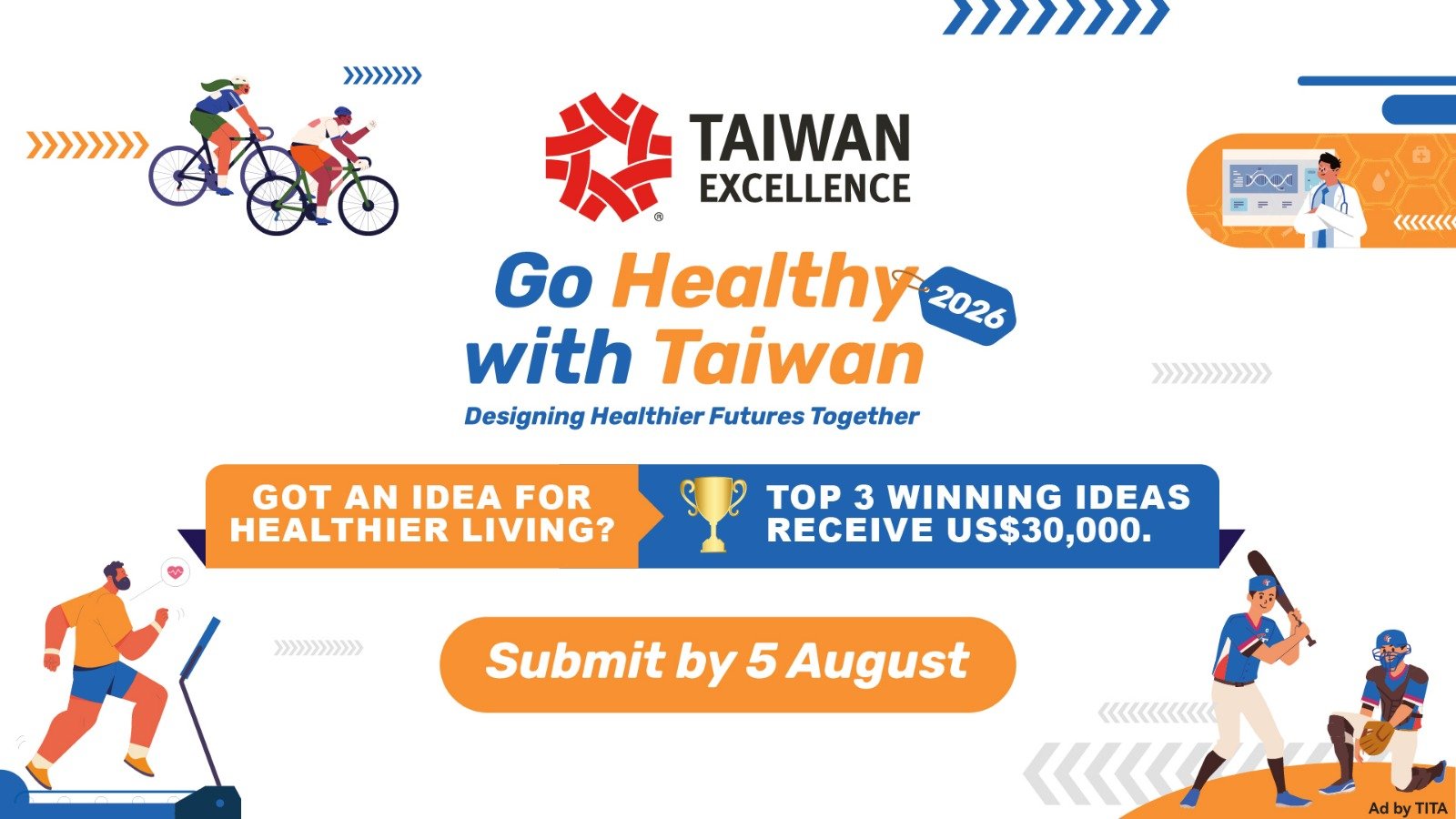 Go Healthy with Taiwan 2026 Buka Mentoring Global untuk 20 Inovator Terbaik