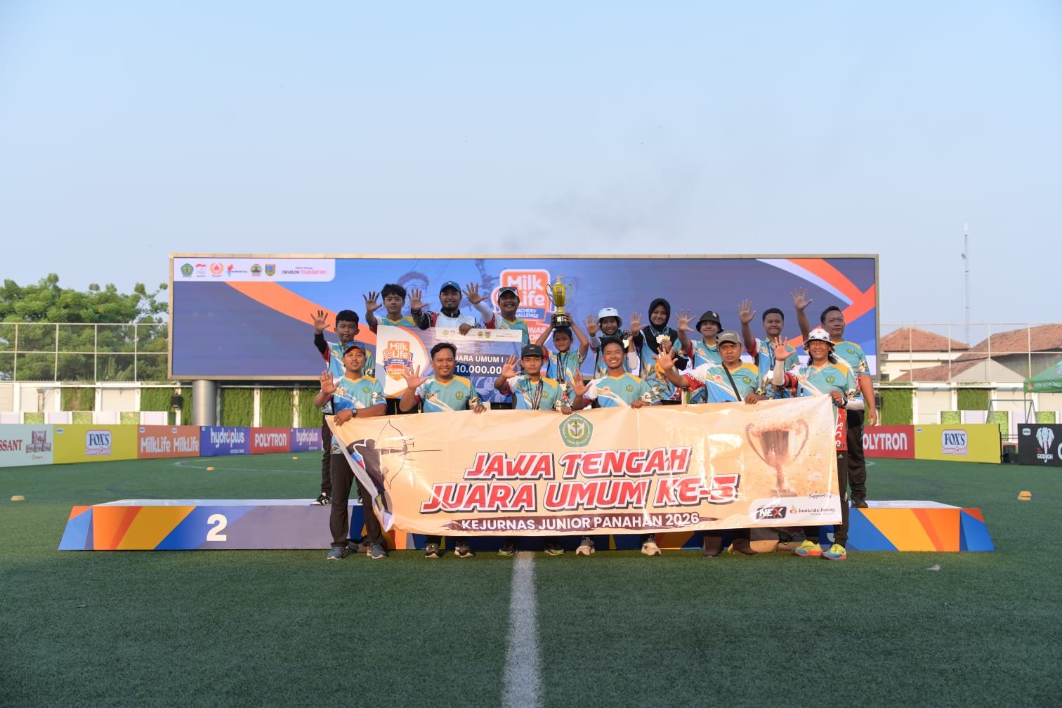Jawa Tengah Juara Umum MilkLife Archery Challenge Kejurnas Junior 2026