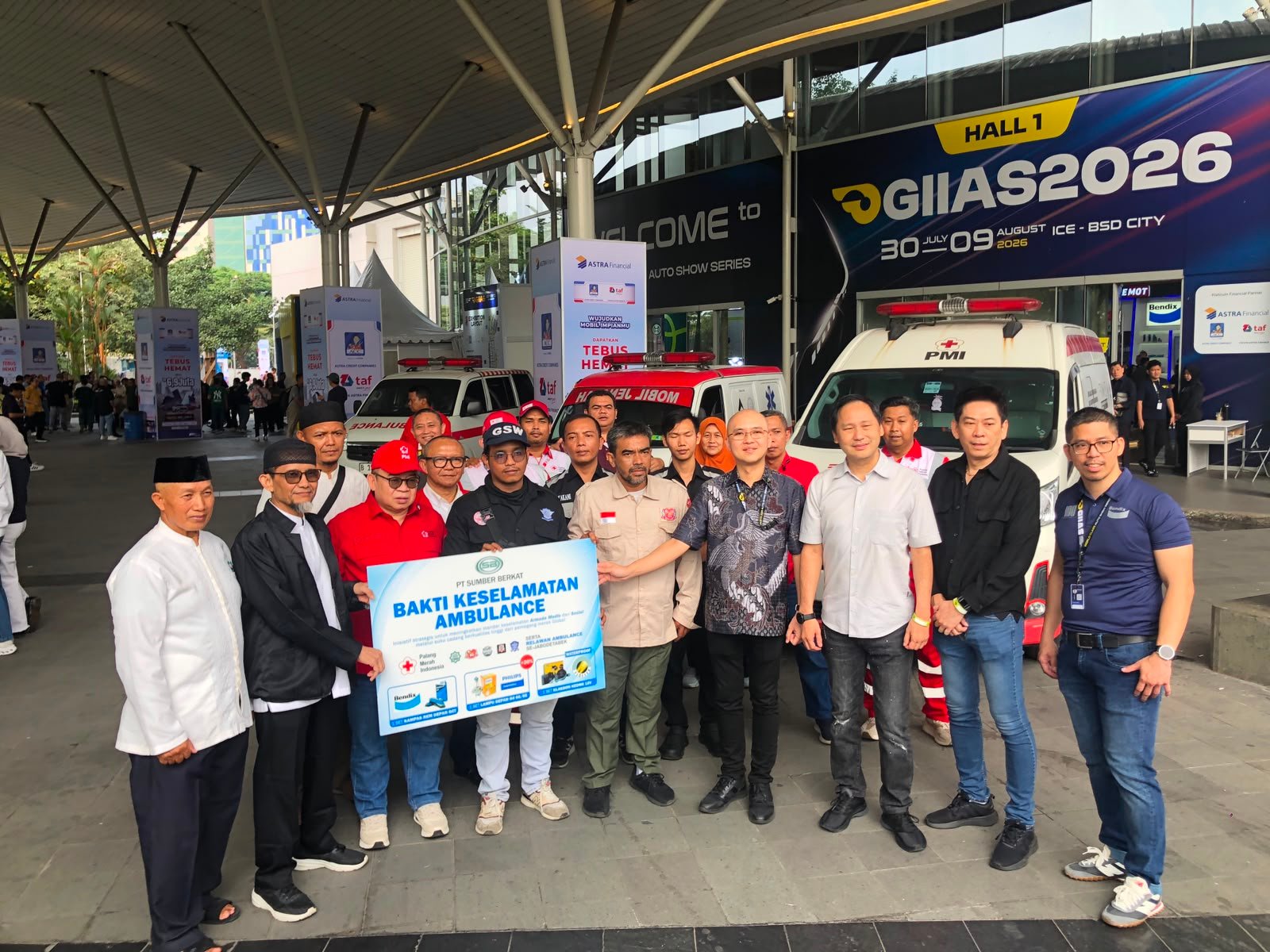 Sumber Berkat Beri Bantuan Komponen Otomotif untuk 150 Ambulans di GIIAS 2026, Bendix hingga Philips Terlibat